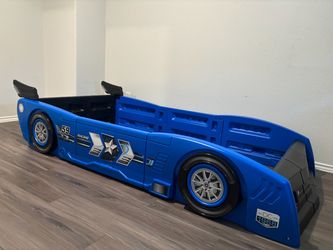 Blue Racecar Bed