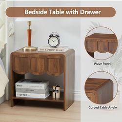 Small Night Stand, Mid Century Modern Farmhouse