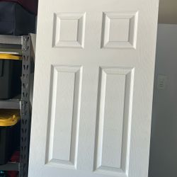 80” X 28” - White Painted Doors - 35$