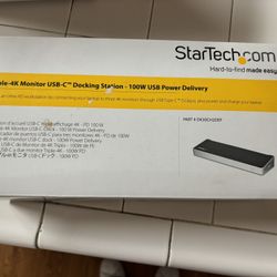 Triple-4K Monitor USB-C Docking Station - 100W USB Power Delivery