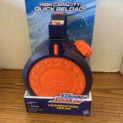 Nerf Super Soaker  Quick Reload Domination Drum Water Clip New