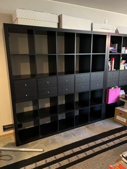 Book shelf with drawers