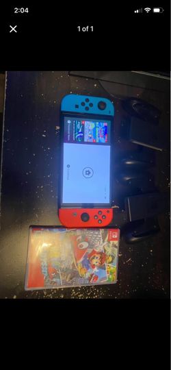 Nintendo Switch with Super Mario Odyssey