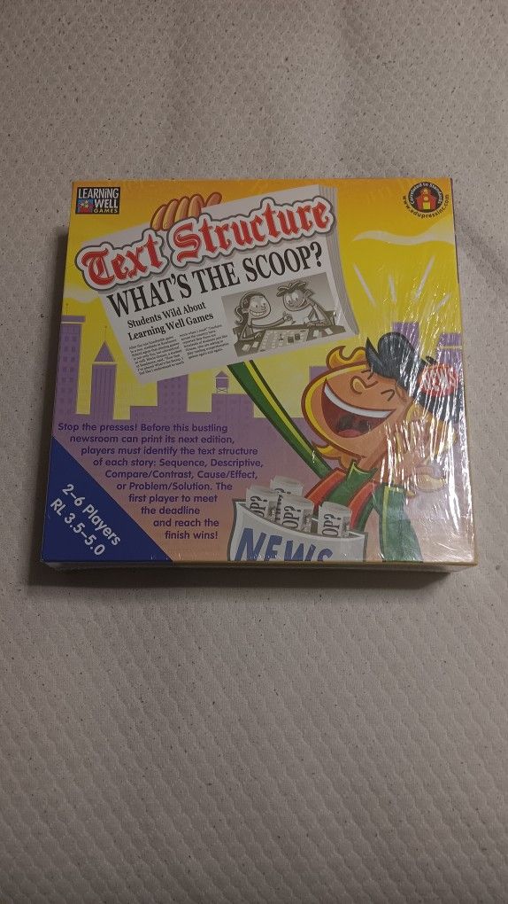 Learning Well Games - Text Structure: What's The Scoop?