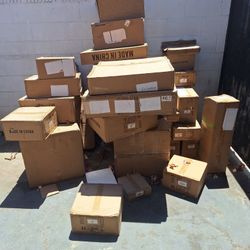 Pallet Of Different New Light Fixtures
