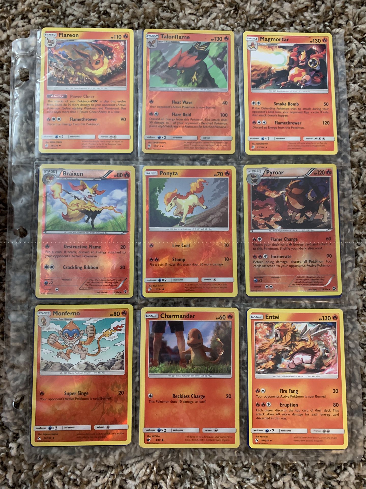 Collection of 108 Pokemon Cards