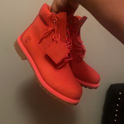 Red Timberland Boots 
