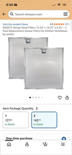 WA0575 Range Hood Filters