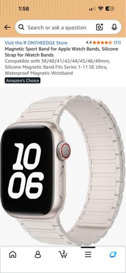 Magnetic Silicone Sport Band for Apple Watch