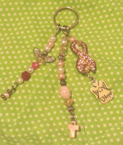 Key chain - Breast Cancer - NEW