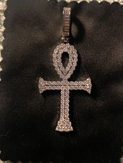 GRA CERTIFIED Moissanite and Sterling Silver Charm