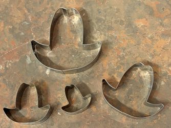 4 new Cowboy Hat Cookie Cutters