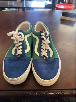 Vans Old Skool Multicolor Sneakers – Green/Blue/Yellow – Men’s Casual Shoes