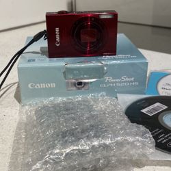 Canon Digital Camera Powershot ELPH 520 HS (Red)