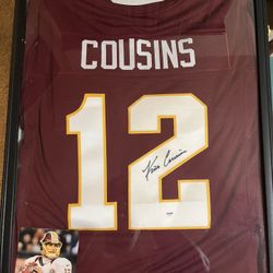 Kirk Cousins Signed Jersey NFL Football