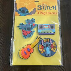 Disney Stitch Bag Charms – 4-Pack – New / Sealed