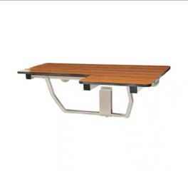 Seachrome SSL-280225-PT 28" ADA Folding Shower Seat Left Hand Teak