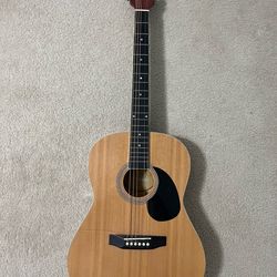 Kona K391L, a 39-inch parlor-size acoustic  guitar designed for right-handed players + FREE D’Addario Strings
