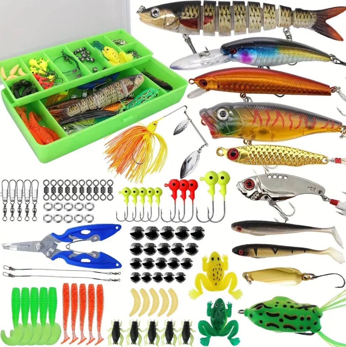 92 Pack Fishing, Lures, Hooks, Weights, And More NEW