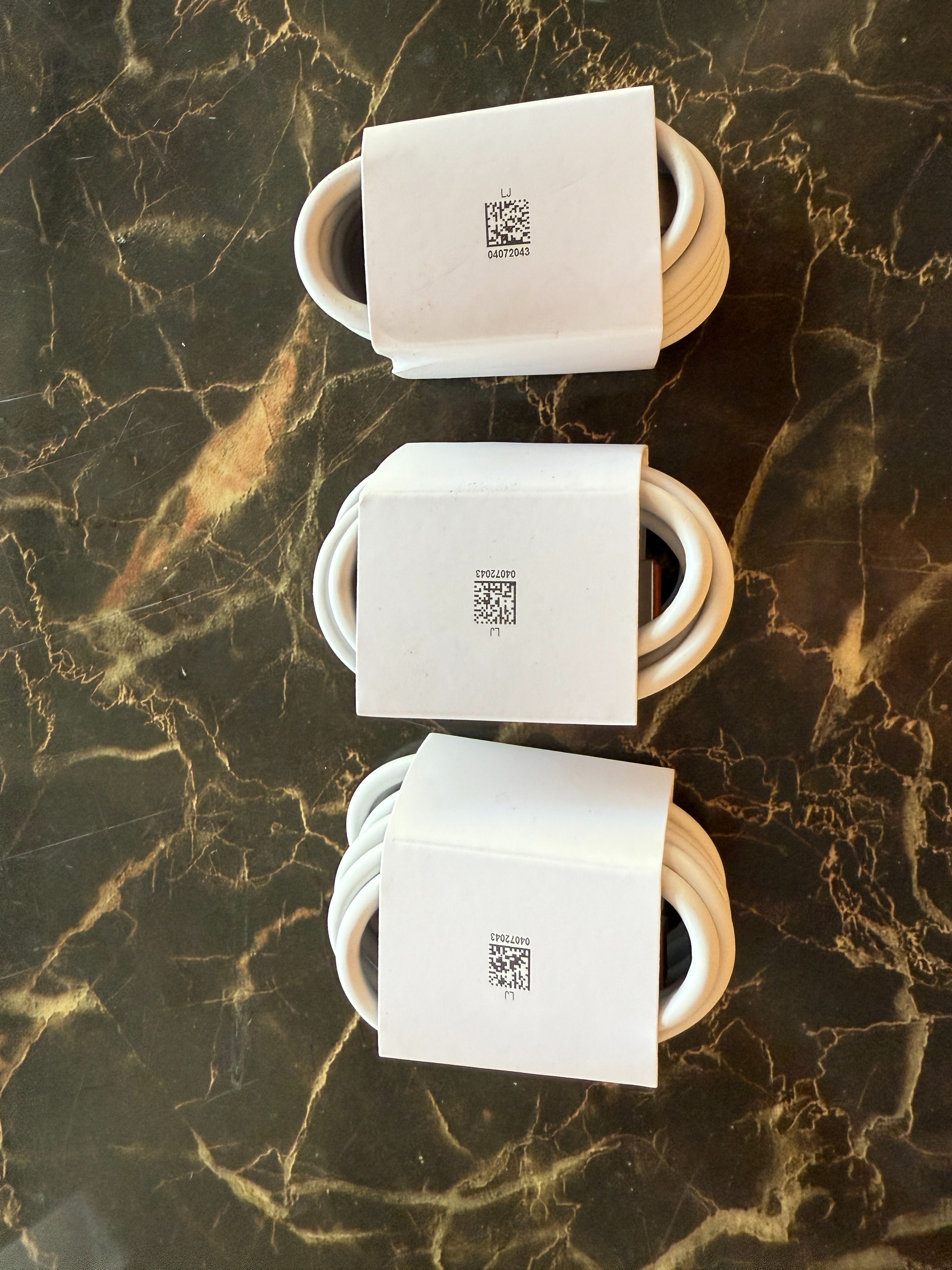 3 original Type-A to Type-c data charging cables, 6A super fast charging, 3 feet
