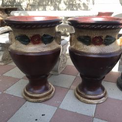 New Flower Pots Made Out Of Clay Beautiful Yard Decoration 