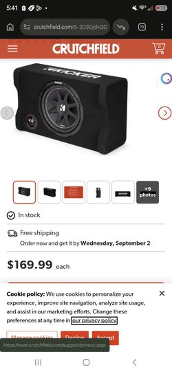 Kicker 10 in down firing sub