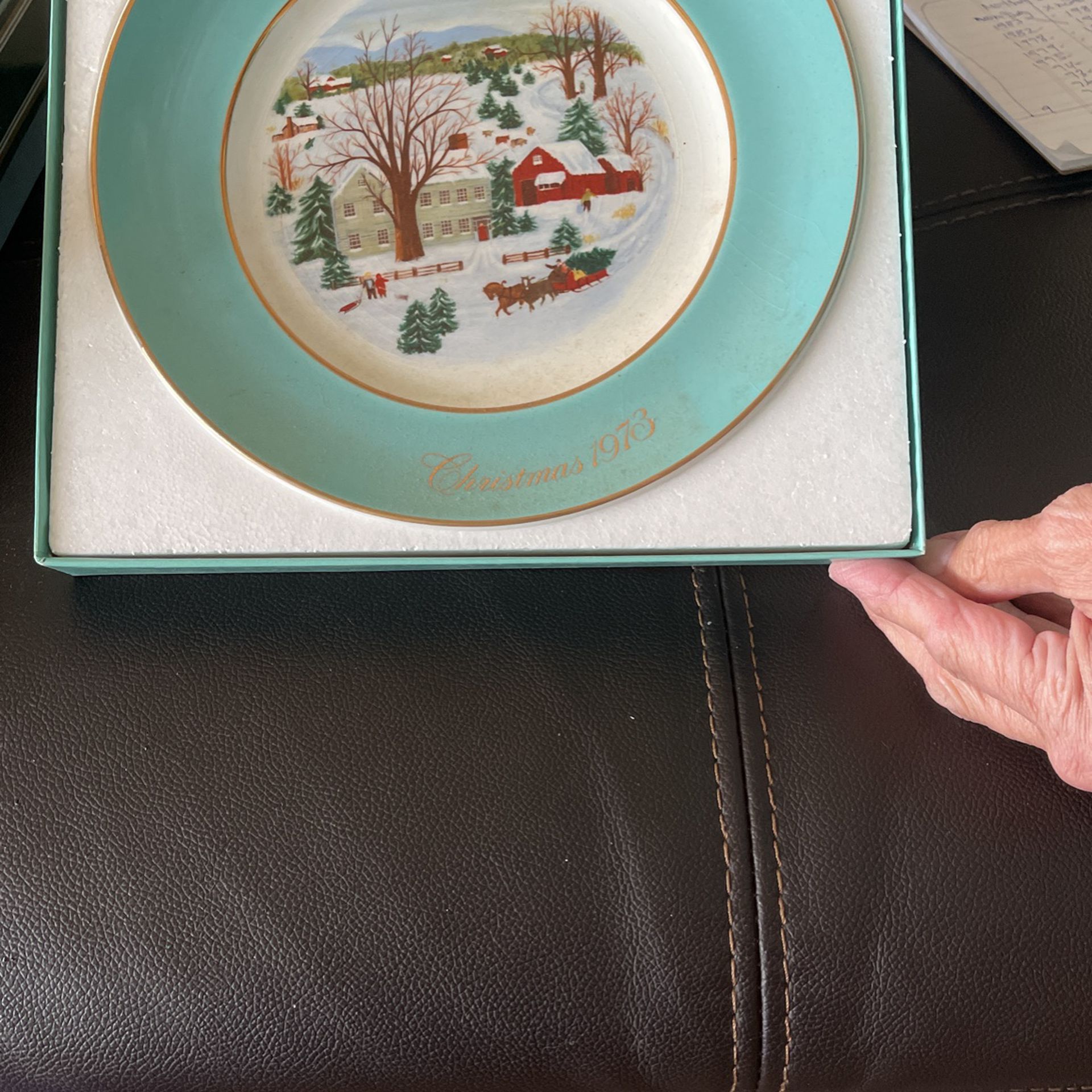 Vintage collectible holiday plates