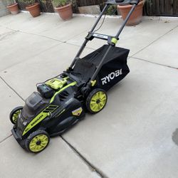 Lawnmower Ryobi Electric With Brand New Battery 