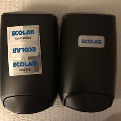 2 Ecolab  Nexa Soap Or Sanitizer Dispenser, Black No Touch Classic