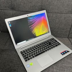 Lenovo IdeaPad 510 15ISK Windows 10 15” Laptop Intel i7 6500U 2.5GHz 12GB RAM  1TB HD DVD-RW Camera WiFi Laptop