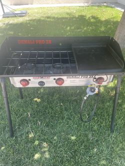 3 Burner Outdoor Grill With Griddle