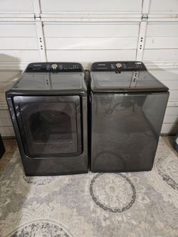Samsung Washer And Electric Dryer Set, Good Conditions 👍, Delivery Available For Fees