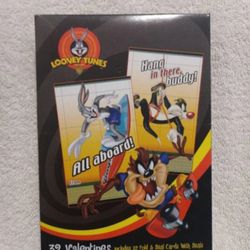 Vintage Looney tunes 32 fold & seal valentine greetings cards with seals