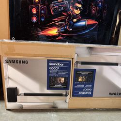 Samsung Soundbar (HW-Q60CF) Dolby Atmos Home Theater – Powerful 3.1ch Surround Sound w/ Wireless Subwoofer, Game Mode