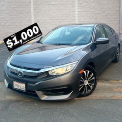 Automatic Clean Title Sedan Car Dealership Finance Honda Civic Accord Toyota Corolla Camry Nissan Sentra Altima Hyundai Sonata Elantra Optima Kia K5