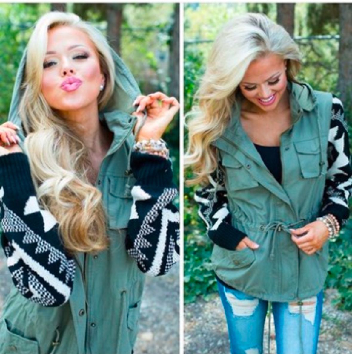 Aztec Hooded Jacket