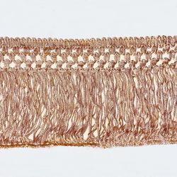 6” Beige Rose-Gold Chainette Fringe Sewing Trim, $7 Per Yd, 2Yd Min, 12Yd Total