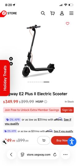 Segway E2 Plus II Electric Scooter