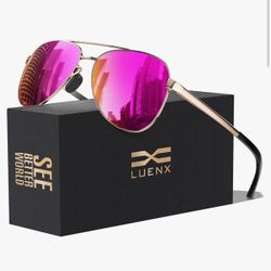 LUENX Aviator Sunglasses for Men Women Polarized - UV400 Protection,Stylish Shades, Driving,Outdoors