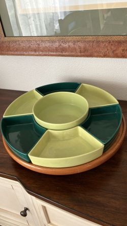 Vintage Lazy Susan Serving Set