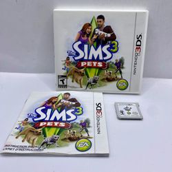 The Sims 3: Pets CIB W/ Manual - Nintendo 3DS Tested Authentic