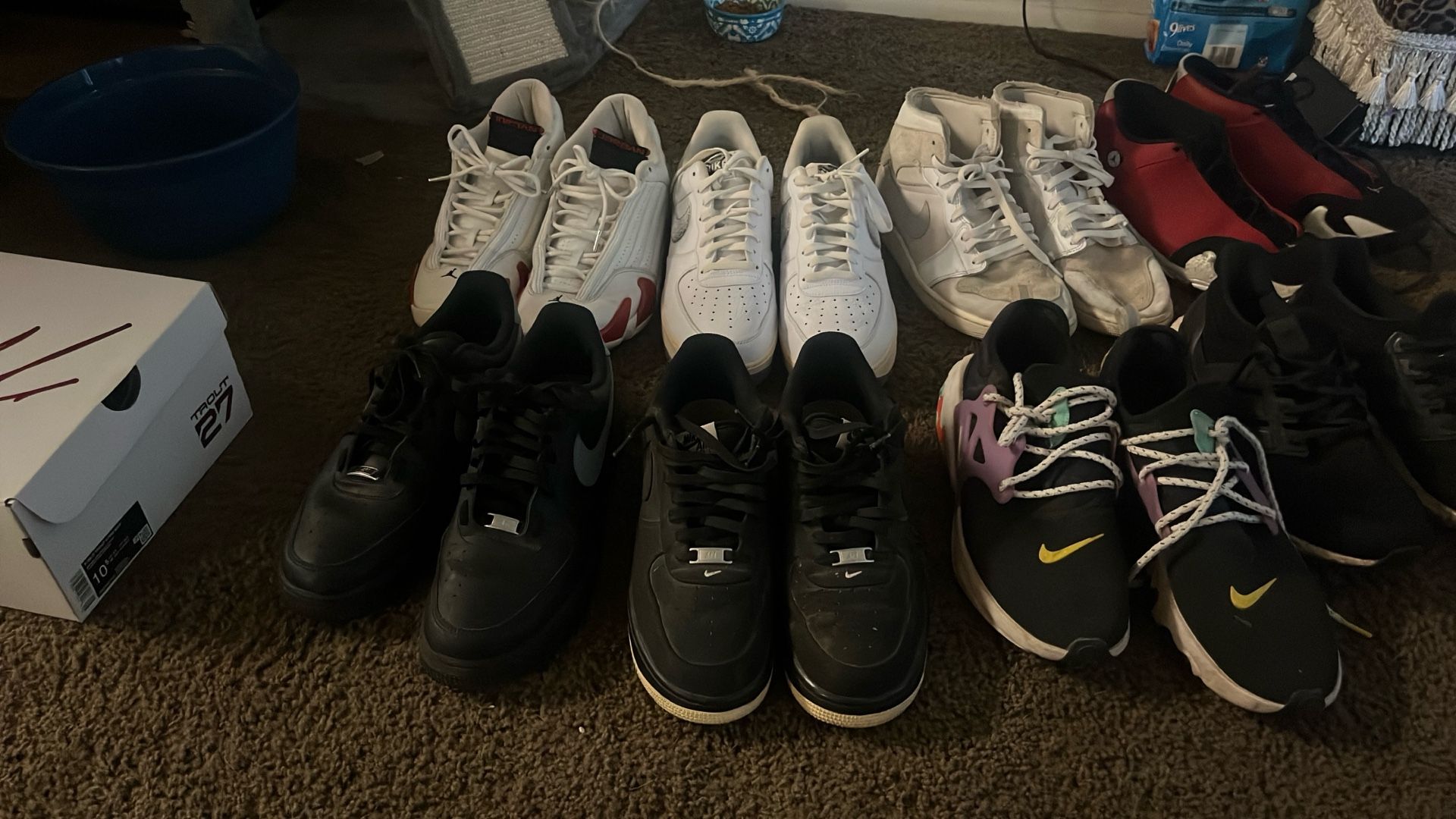 Size 10-12 Shoes Jordan Retro Air Force 1 Presto Adidas Comme Des Garçons Play