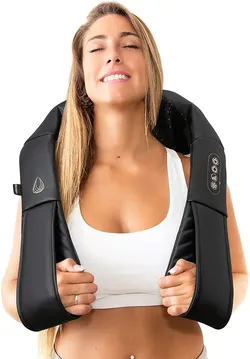 Shiatsu Massager with Heat - Deep Tissue Kneading Pillow for Neck, Shoulders, and Back - Electric Full Body Massage, NEW