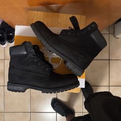 Black Timberland Boot 6 Inch