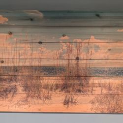 Beach Ocean Picture Wood Wall Decor 