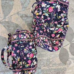 Vera Bradley Set Of 2 Duffel Bags