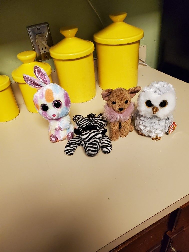 Lot Of 4 Ty Beanie Babies