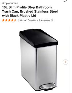2.6 gallon trash can