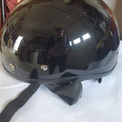 Black Motorcycle Helmet 