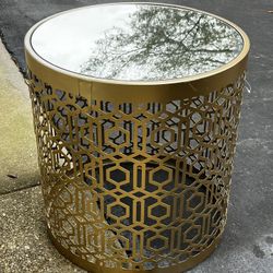 Gold Metal Decorative Table